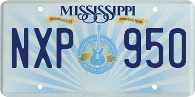 MS license plate NXP950