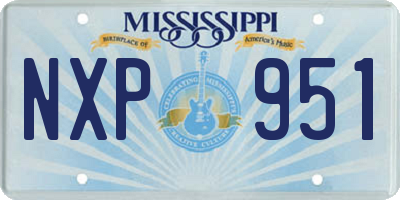 MS license plate NXP951