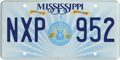 MS license plate NXP952