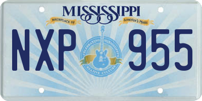 MS license plate NXP955