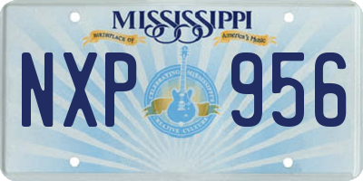 MS license plate NXP956