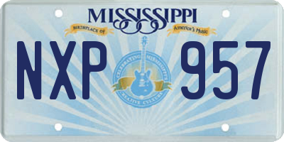 MS license plate NXP957