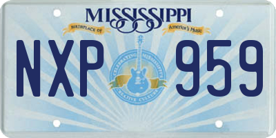 MS license plate NXP959