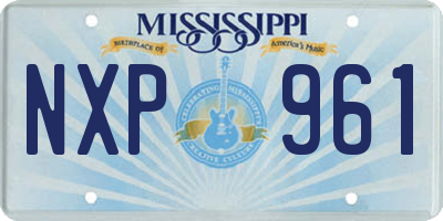 MS license plate NXP961