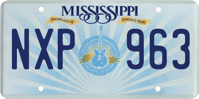 MS license plate NXP963