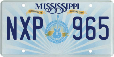 MS license plate NXP965