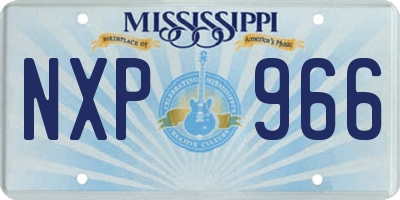 MS license plate NXP966