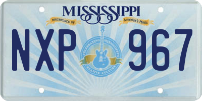 MS license plate NXP967