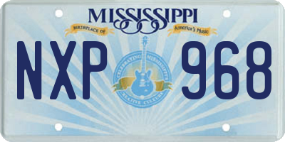 MS license plate NXP968