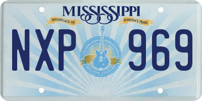 MS license plate NXP969