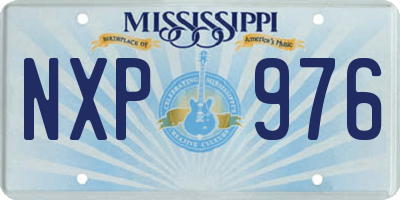 MS license plate NXP976