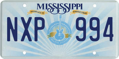 MS license plate NXP994