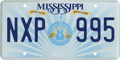 MS license plate NXP995