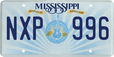 MS license plate NXP996