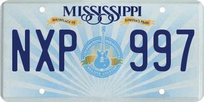 MS license plate NXP997