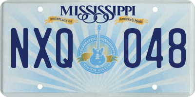 MS license plate NXQ048