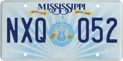 MS license plate NXQ052