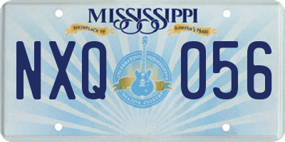 MS license plate NXQ056
