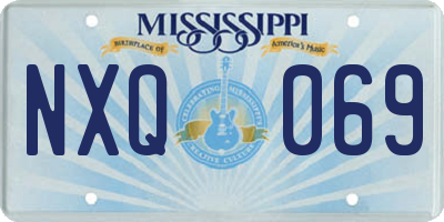 MS license plate NXQ069
