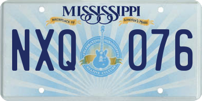 MS license plate NXQ076