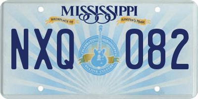 MS license plate NXQ082
