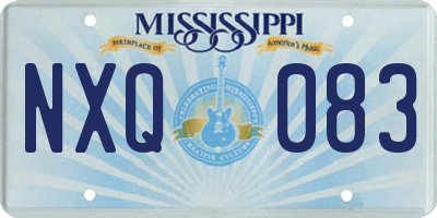 MS license plate NXQ083