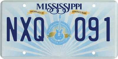 MS license plate NXQ091