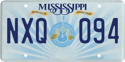 MS license plate NXQ094