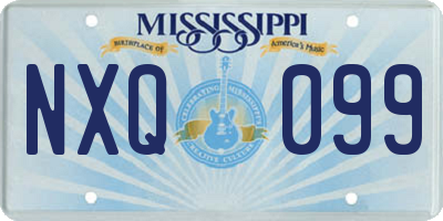 MS license plate NXQ099