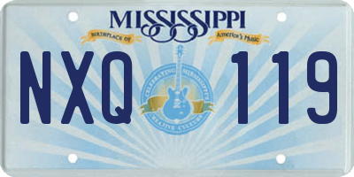 MS license plate NXQ119