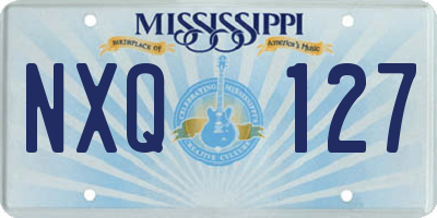MS license plate NXQ127