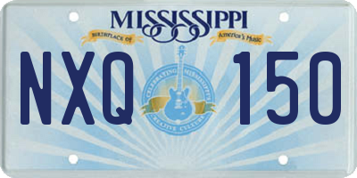 MS license plate NXQ150