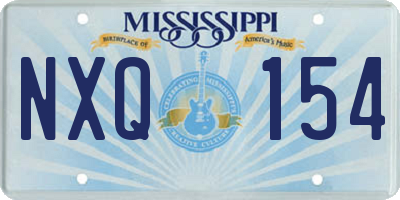 MS license plate NXQ154