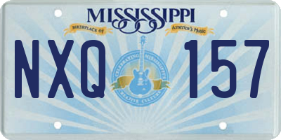 MS license plate NXQ157