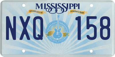 MS license plate NXQ158