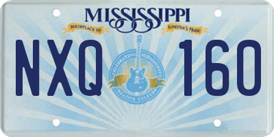 MS license plate NXQ160