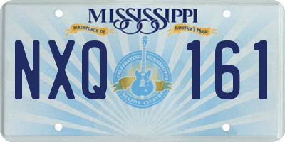 MS license plate NXQ161