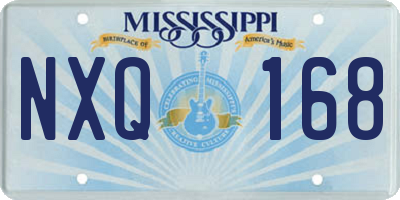 MS license plate NXQ168