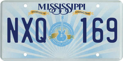 MS license plate NXQ169