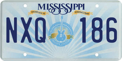 MS license plate NXQ186