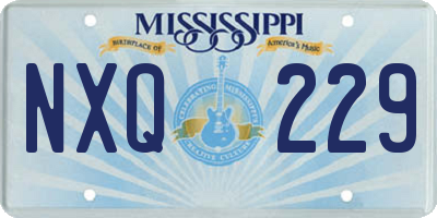 MS license plate NXQ229
