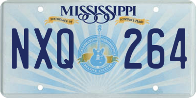 MS license plate NXQ264
