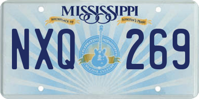 MS license plate NXQ269