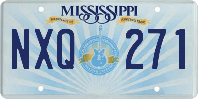 MS license plate NXQ271