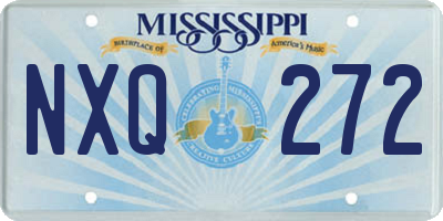 MS license plate NXQ272