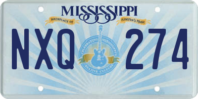 MS license plate NXQ274