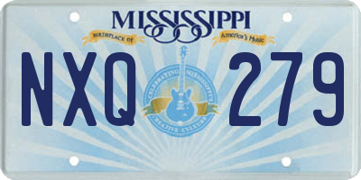 MS license plate NXQ279