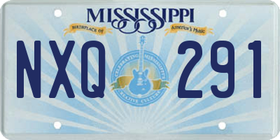 MS license plate NXQ291