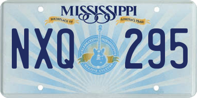 MS license plate NXQ295