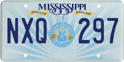 MS license plate NXQ297